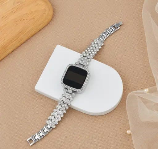 Ladies LED Diamond Watch - Touch Sensor Steel Chain