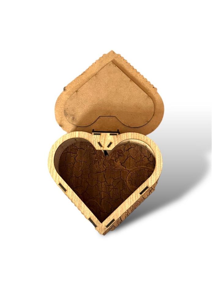 Rustic Heart Shaped Cosmetic & Jewelry Storage Box