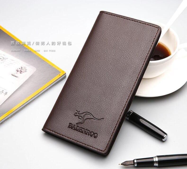 Men's Classic Leather Long Wallet