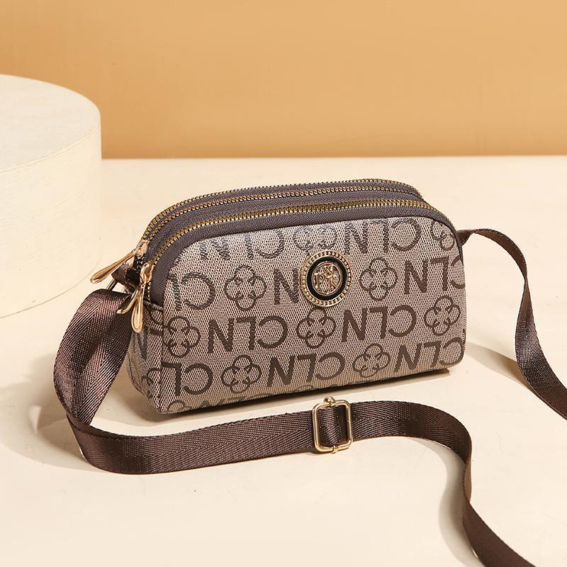 Fashionable PU Leather Monogram Crossbody Purse