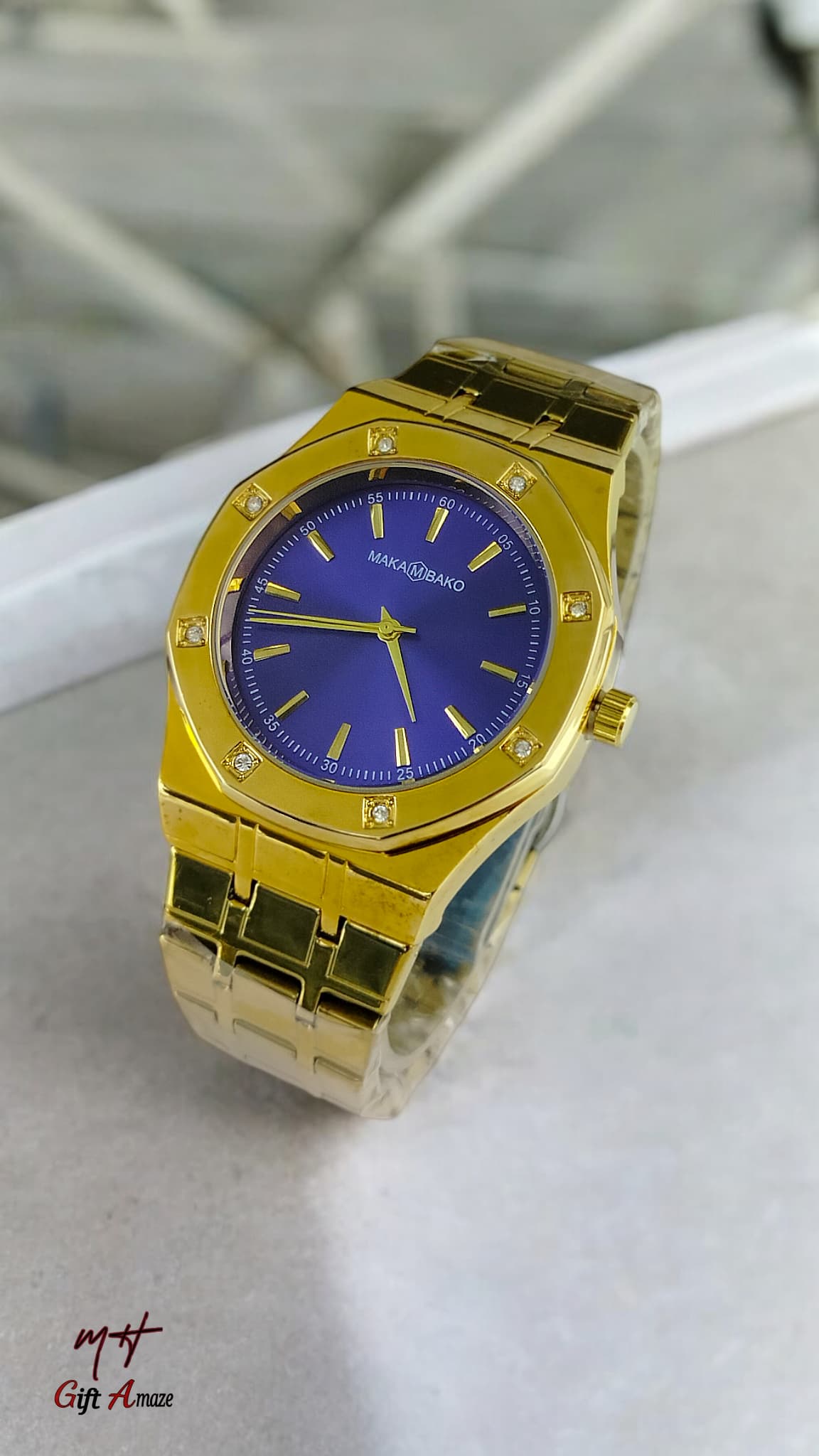 Golden Edition Men's Chain with Butterfly Lock