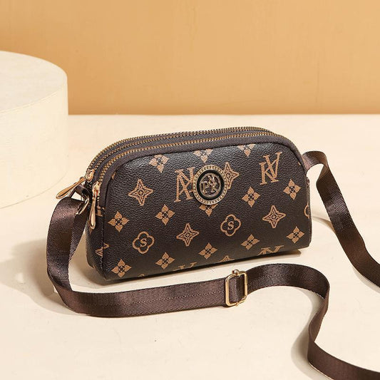 Fashionable PU Leather Monogram Crossbody Purse