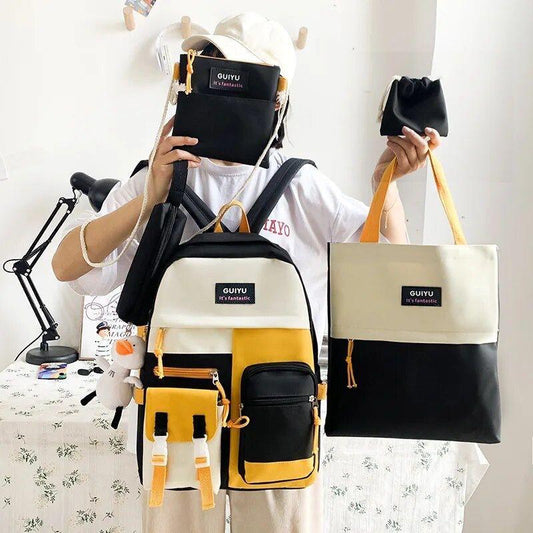 ColorBlock Campus Backpack Set