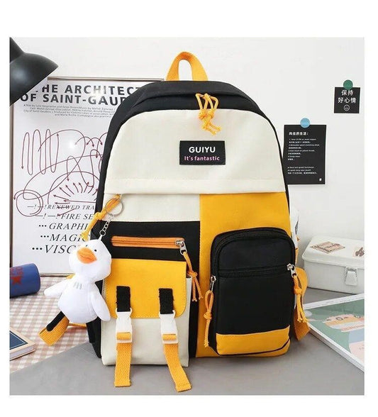ColorBlock Campus Backpack Set