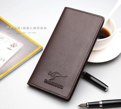 Men's Classic Leather Long Wallet